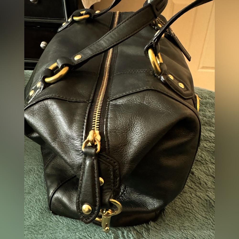 Black Leather Coach Handbag - Picture 11 of 12